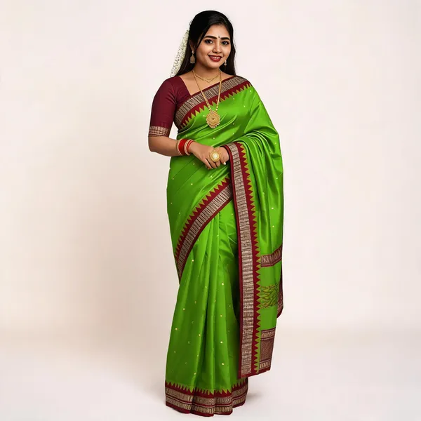 Weaver_Store_Woven_Banarasi_Art_Silk_Saree_(Green)