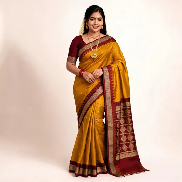 Weaver_Store_Woven_Banarasi_Art_Silk_Saree_(Mustard)