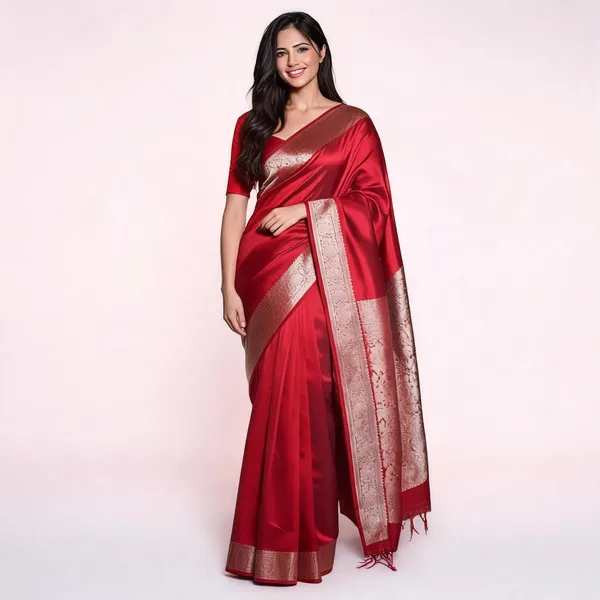 Weaver_Store_Woven_Banarasi_Art_Silk_Saree_(Red)