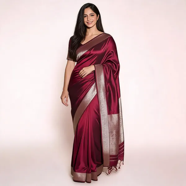Weaver_Store_Woven_Banarasi_Art_Silk_Saree_(Maroon)