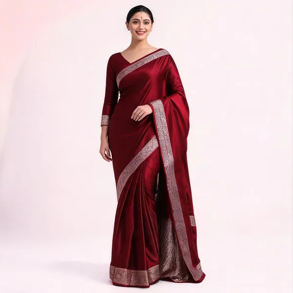 Weaver_Store_Woven_Banarasi_Art_Silk_Saree_(Maroon)