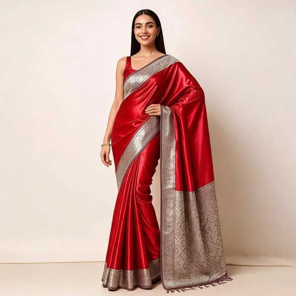 Weaver_Store_Woven_Banarasi_Art_Silk_Saree_(Red)