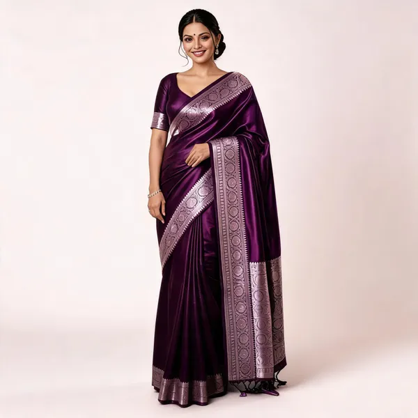 Weaver_Store_Woven_Banarasi_Art_Silk_Saree_(Purple)