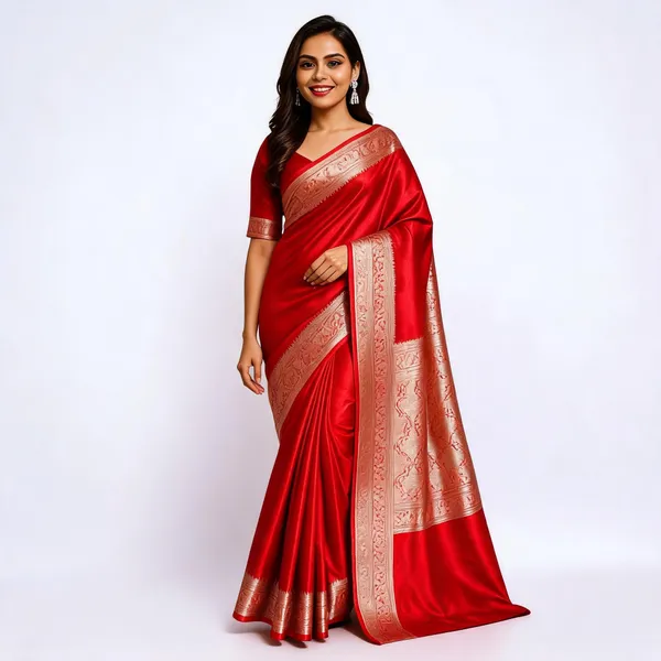Weaver_Store_Woven_Banarasi_Art_Silk_Saree_(Red)