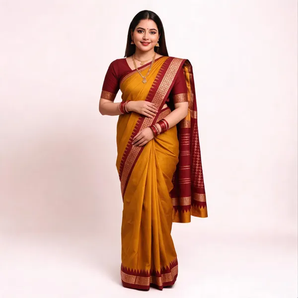 Weaver_Store_Woven_Banarasi_Art_Silk_Saree_(Mustard)