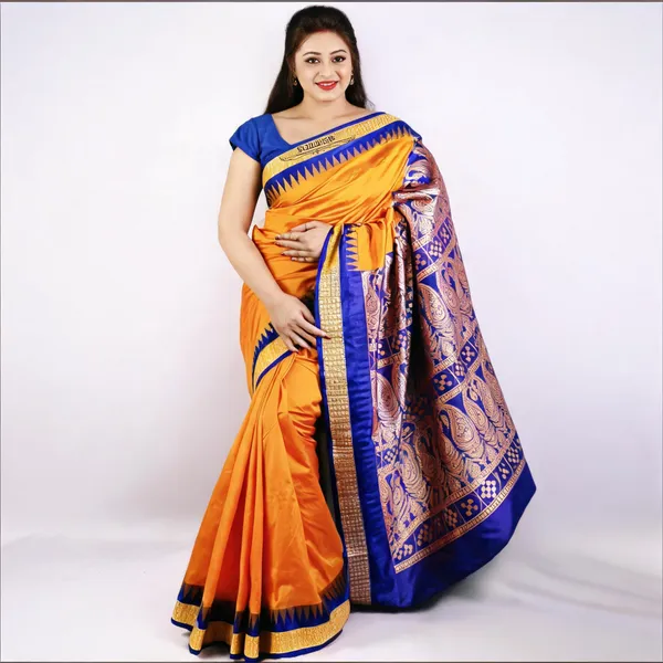 Weaver_Store_Woven_Banarasi_Art_Silk_Saree_(Mustard)