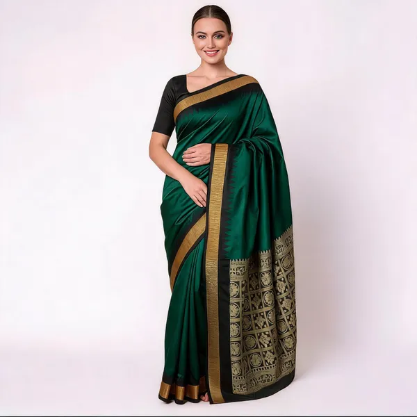 Weaver_Store_Woven_Banarasi_Art_Silk_Saree_(Green)