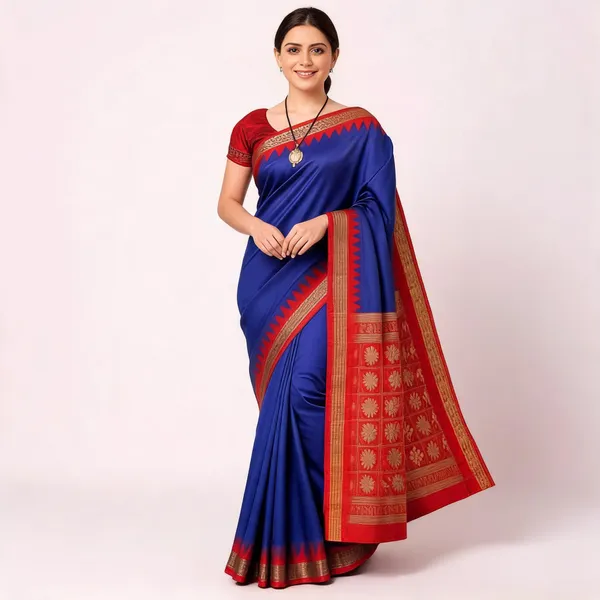 Weaver_Store_Woven_Banarasi_Art_Silk_Saree_(Blue)