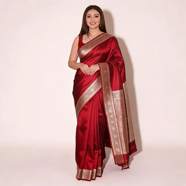 Weaver_Store_Woven_Banarasi_Art_Silk_Saree_(Maroon)