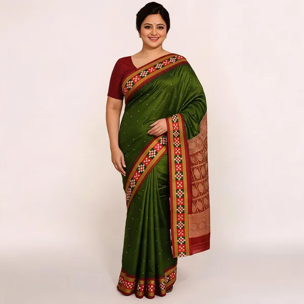 Weaver_Store_Woven_Banarasi_Art_Silk_Saree_(Green)