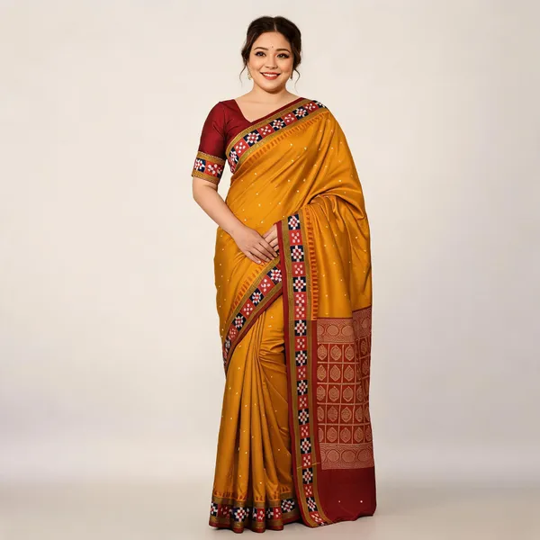 Weaver_Store_Woven_Banarasi_Art_Silk_Saree_(Mustard)