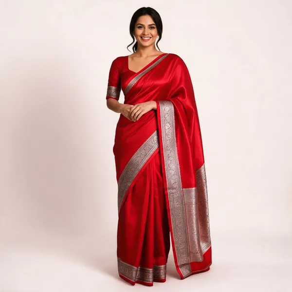 Weaver_Store_Woven_Banarasi_Art_Silk_Saree_(Red)