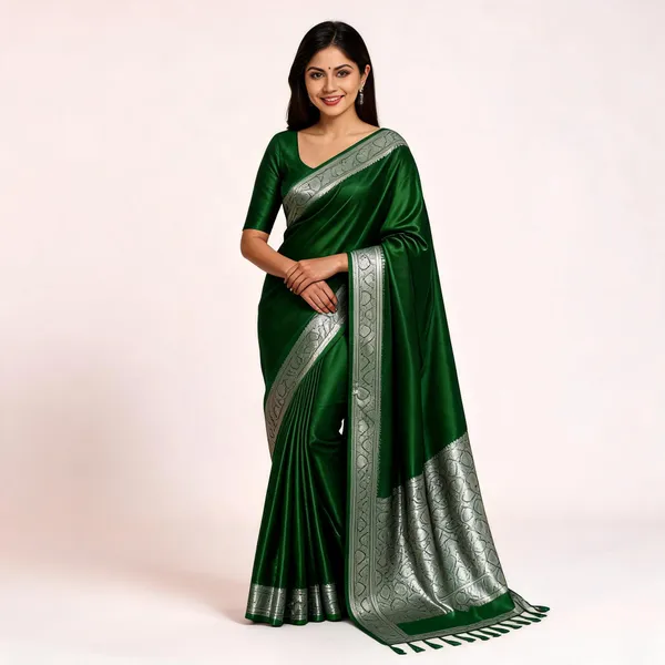 Weaver_Store_Woven_Banarasi_Art_Silk_Saree_(Green)