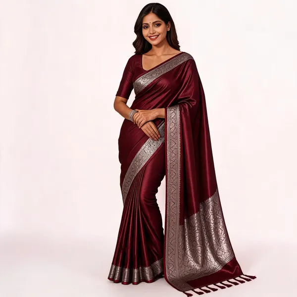 Weaver_Store_Woven_Banarasi_Art_Silk_Saree_(Maroon)
