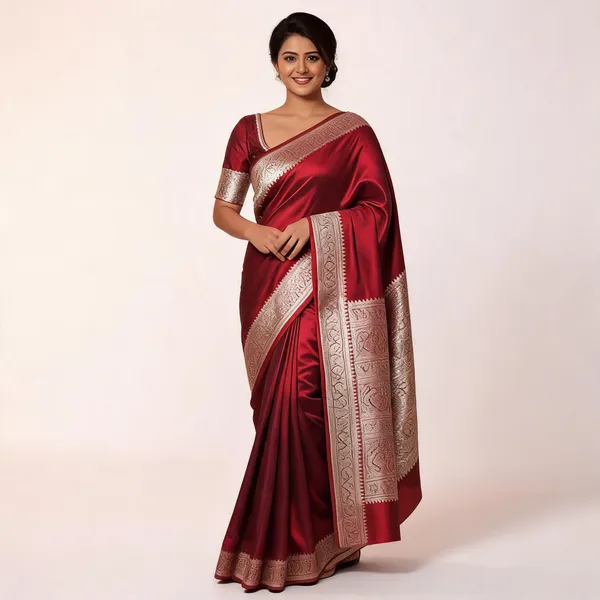 Weaver_Store_Woven_Banarasi_Art_Silk_Saree_(Red)