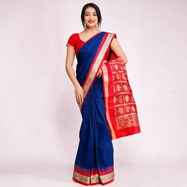 Weaver_Store_Woven_Banarasi_Art_Silk_Saree_(Blue)