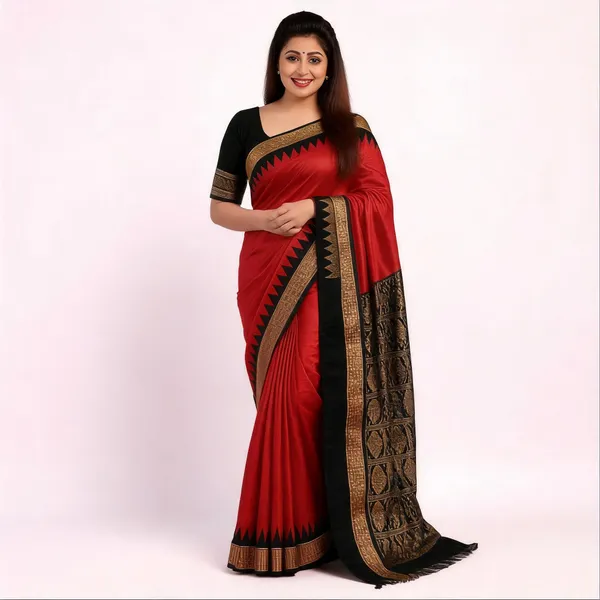 Weaver_Store_Woven_Banarasi_Art_Silk_Saree_(Red)