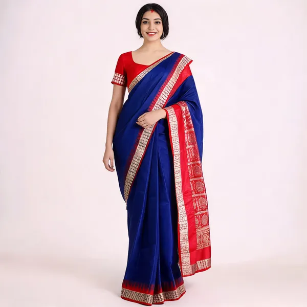 Weaver_Store_Woven_Banarasi_Art_Silk_Saree_(Blue)
