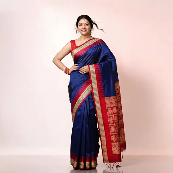 Weaver_Store_Woven_Banarasi_Art_Silk_Saree_(Blue)