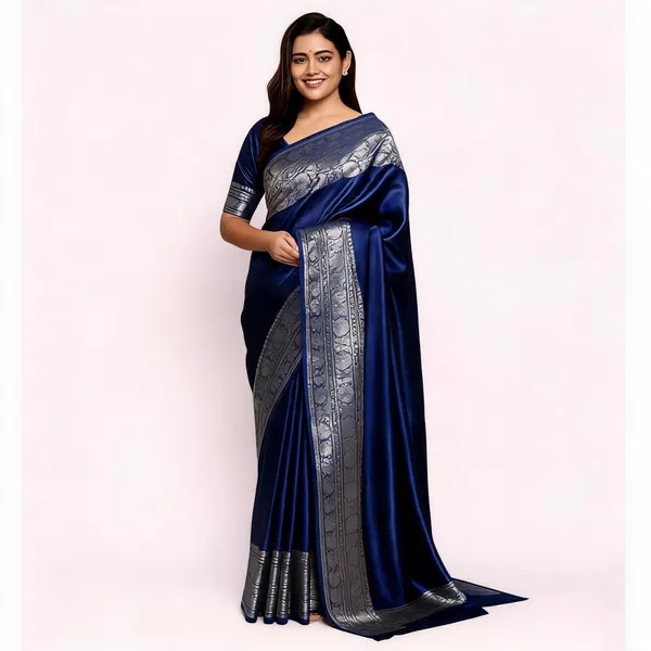 Weaver_Store_Woven_Banarasi_Art_Silk_Saree_(Blue)
