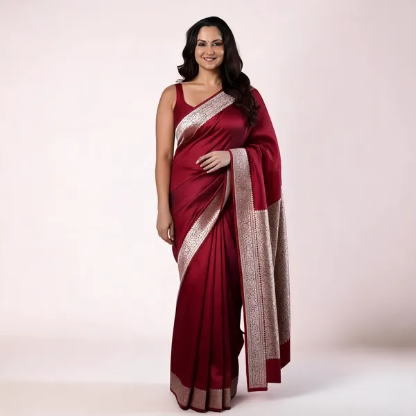 Weaver_Store_Woven_Banarasi_Art_Silk_Saree_(Red)