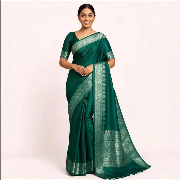 Weaver_Store_Woven_Banarasi_Art_Silk_Saree_(Green)