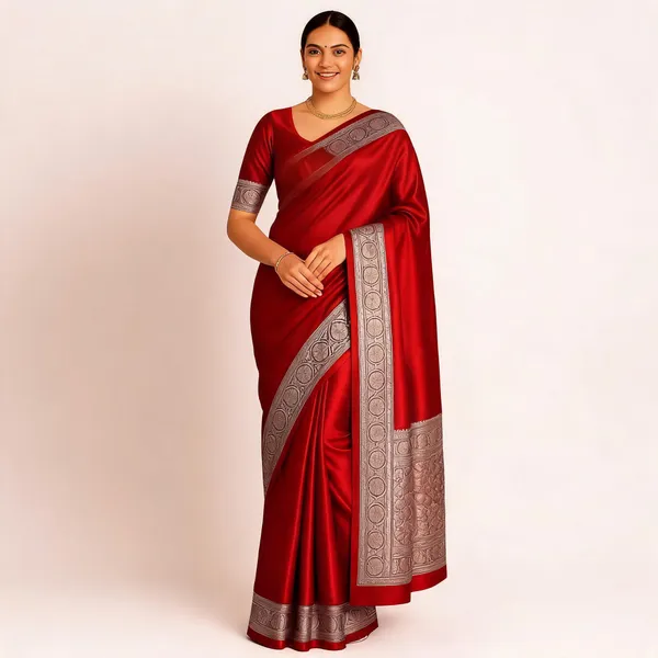 Weaver_Store_Printed_Banarasi_Art_Silk_Saree_(Red)