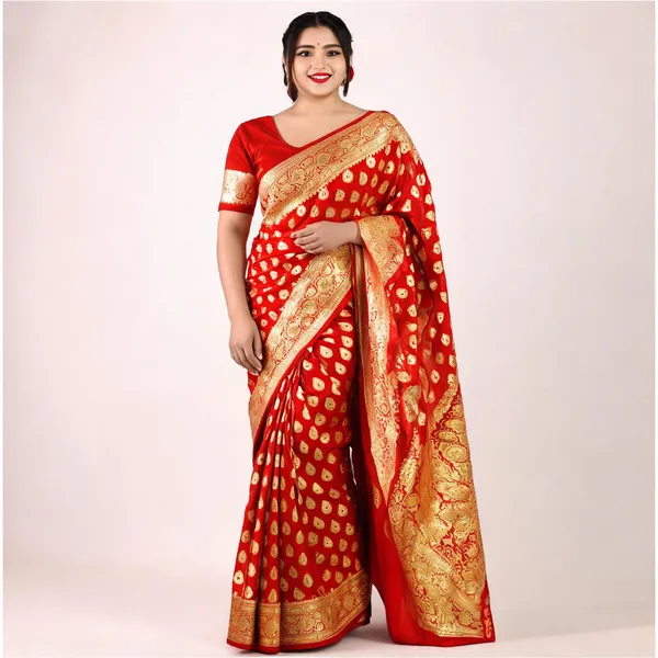 Weaver_Store_Woven_Banarasi_Art_Silk_Saree_(Red)