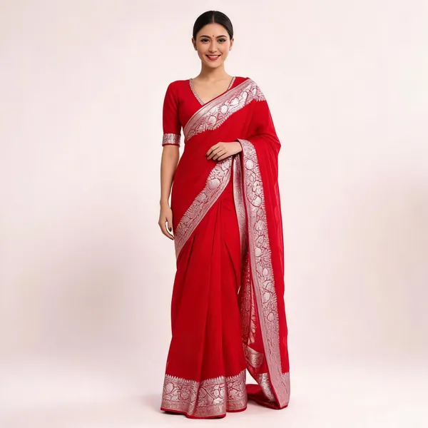 Weaver_Store_Woven_Banarasi_Art_Silk_Saree_(Red)