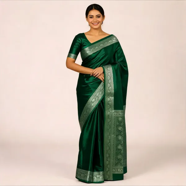 Weaver_Store_Woven_Banarasi_Art_Silk_Saree_(Green)