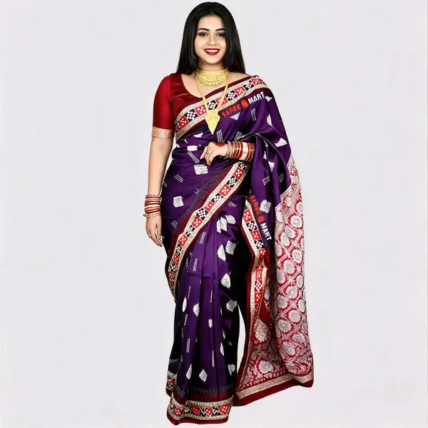Weaver_Store_Woven_Banarasi_Art_Silk_Saree_(Purple)