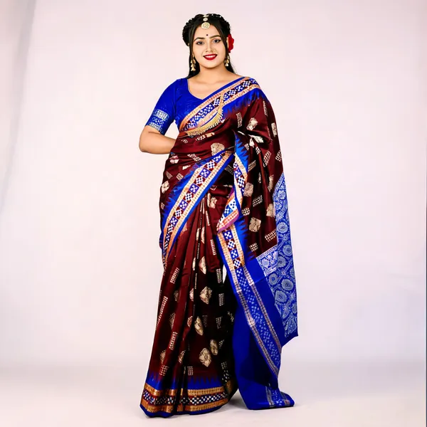 Weaver_Store_Woven_Banarasi_Art_Silk_Saree_(Maroon)