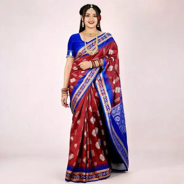 Weaver_Store_Woven_Banarasi_Art_Silk_Saree_(Maroon)
