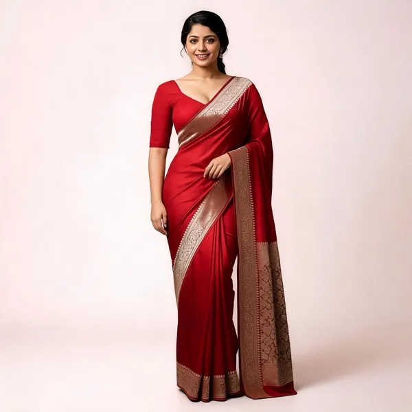 Weaver_Store_Woven_Banarasi_Art_Silk_Saree_(Red)