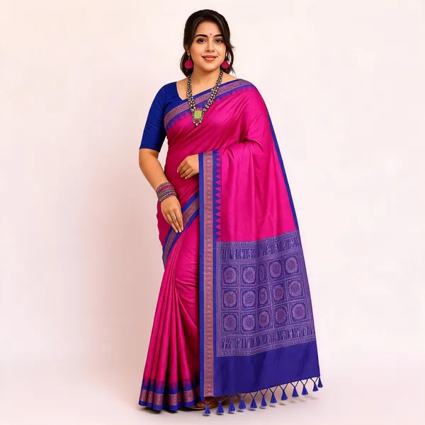 Weaver_Store_Woven_Banarasi_Art_Silk_Saree_(Pink)