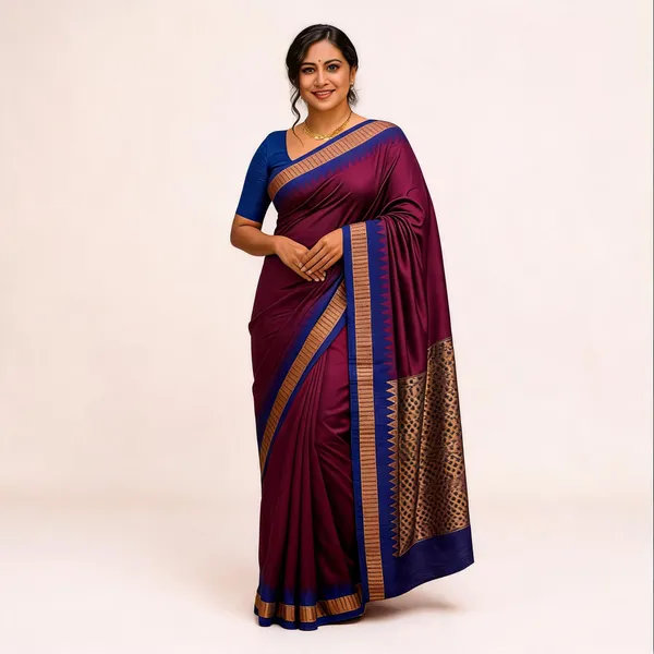 Weaver_Store_Woven_Banarasi_Art_Silk_Saree_(Purple)