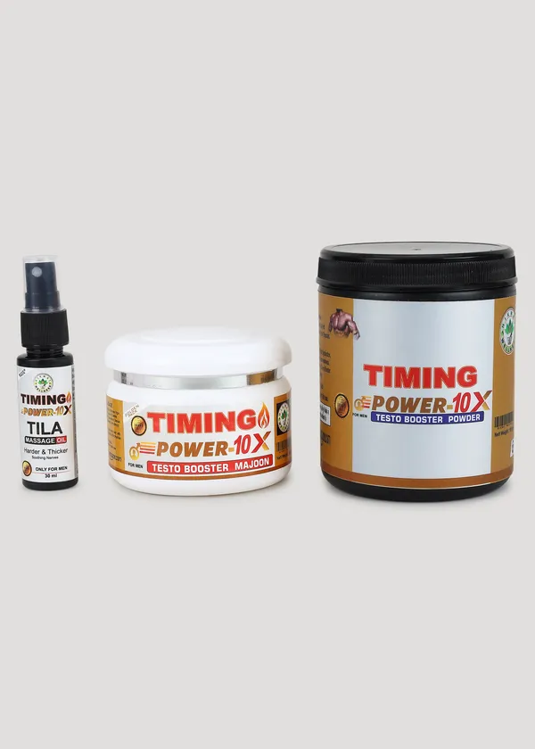 Timing_Power_10X_Tila_Massage_Oil_And_Testo_Booster_Majoon