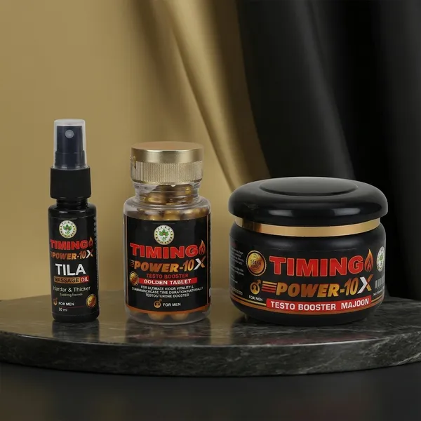 Timing_Power-10X_Massage_Oil_And_Capsules_Set_Pack_Of_3