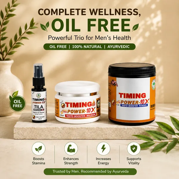 Timing_Power-10X_Testo_Booster_Powder_+_Testo_Booster_Majoon_—_Free_Tila_Massage_Oil_|_Pack_of_3