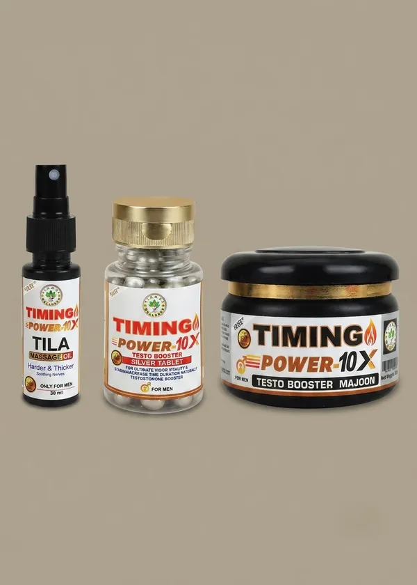 Timing_Power-10X_Oil_Tablet_And_Majoon_Set_Pack_Of_3