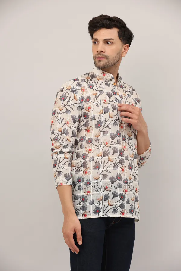 Cream_Kurta