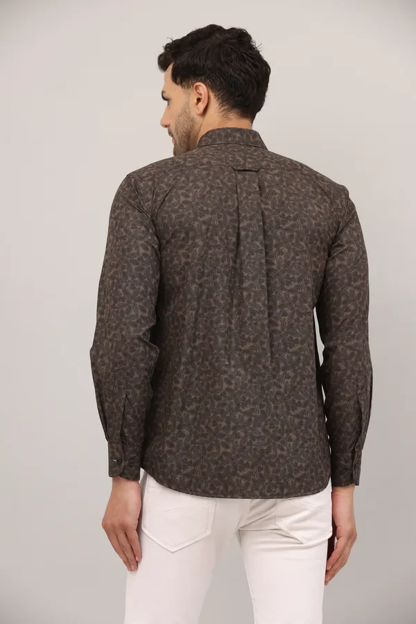 Coffee_Brown_Printed_Shirt