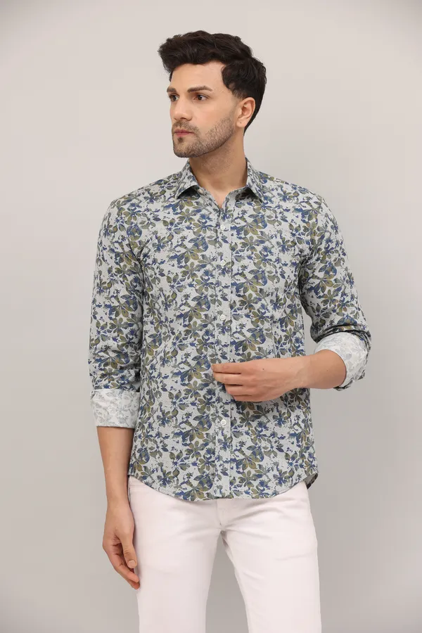 Off_White_With_Blue_&_Olive_Green_Floral_Print_Shirt