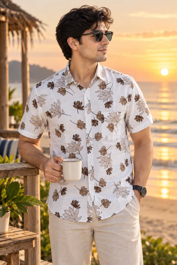 Men_White_&_Brown_Floral_Printed_Casual_Shirt