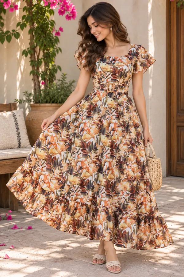 Tropical_Floral_Belted_Maxi_Dress