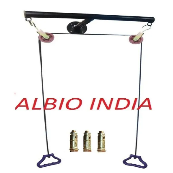 Albiokart_Steel_Wall_Mount_T-Frame_Shoulder_Pulley_Set