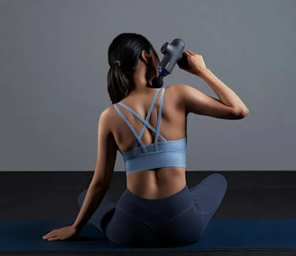 Percussion_Fascial_Gun_Massager_machine_for_Full_Body_Pain_Relief_of_Neck,_Shoulder,_Back,_Arm_&_Foot_for_Men_&_Women_|_2100-3600_RPM_Deep_Tissue_Massage_Gun_with_Speed_Indicator_|_4_Removable_Heads_|_6_Speed_Levels_|_High_Torque_Motor_|_Lightweight_with_Non-Slip_Handle_Cordless_with_Charger