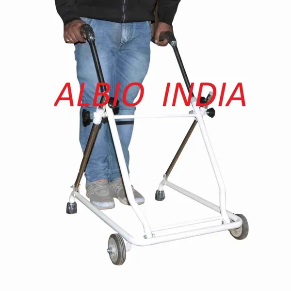Mild_Steel_Folding_Height_Adjustable_Rollator_Walker_With_Front_Wheels