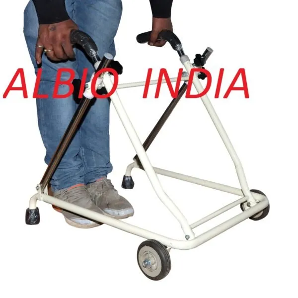 Mild_Steel_Folding_Height_Adjustable_Rollator_Walker_With_Front_Wheels