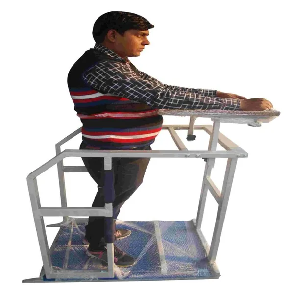 Mild_Steel_Adult_Cp_Standing_Frame_With_Height-Adjustable_Activity_Table